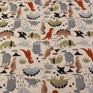 Gerber Dinosaur Cotton Flannel Swaddle Receiving Baby Blanket I Have A Big Idea